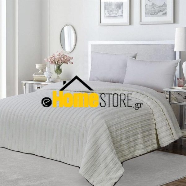 Υπέρδιπλη Κουβέρτα Προβατάκι 220Χ240 ( Luxury Rabbit Fur3 - White)