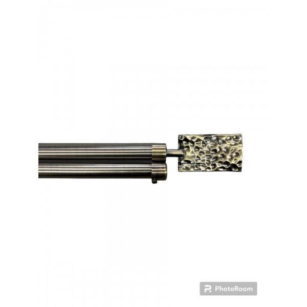 Διπλό Κουρτινόξυλο Inox 160 Εώς 310cm 19mm SDTP-LEPTODIPLO160-Χρυσό