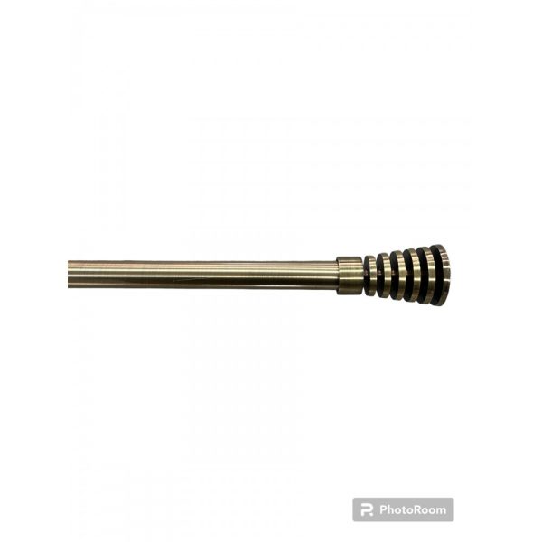 Μονό Κουρτινόξυλο Inox 120 Εώς 210cm 28mm HJDCT-XONTROMONO120-Χρυσό