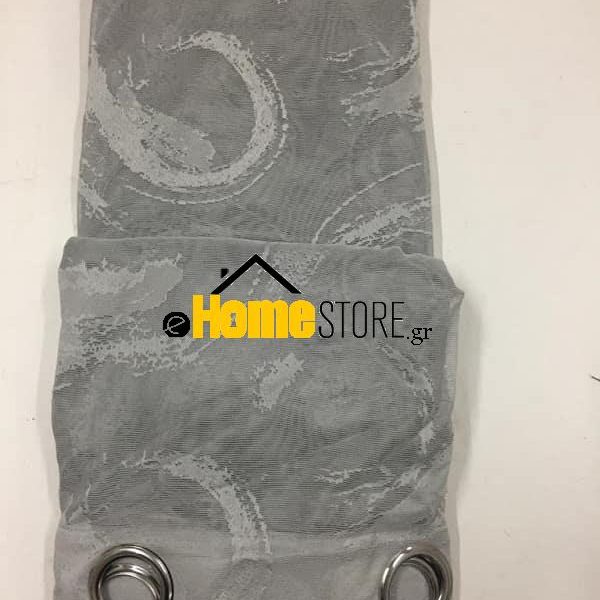 Έτοιμη κουρτίνα με κρίκους μέτριας σκίασης – Τούλι 270X280