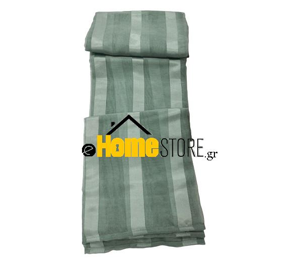 Έτοιμη κουρτίνα με τρέσα μέτριας σκίασης – Γάζα 270X280