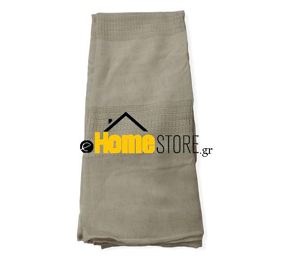 Έτοιμη κουρτίνα με τρέσα – Λινό 270X280