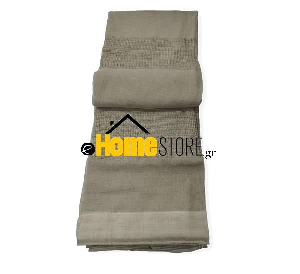 Έτοιμη κουρτίνα με τρέσα – Λινό 270X280