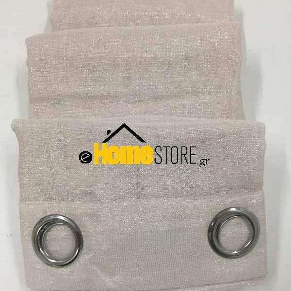 Έτοιμη κουρτίνα με κρίκους – Λινό 270X280