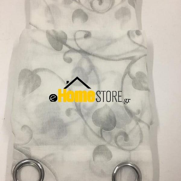 Έτοιμη κουρτίνα με κρίκους μέτριας σκίασης – Λινό 270X280