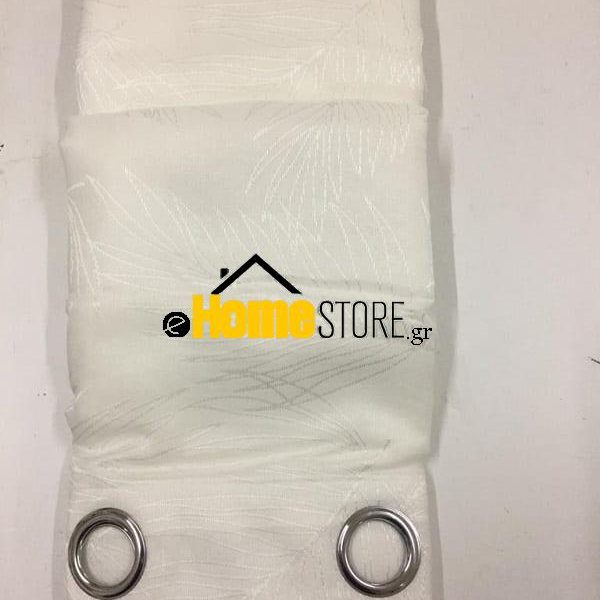 Έτοιμη κουρτίνα με κρίκους μέτριας σκίασης – Λινό 270X280