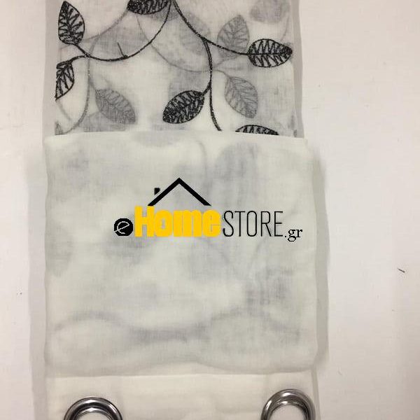 Έτοιμη κουρτίνα με κρίκους μέτριας σκίασης – Γάζα 270X280