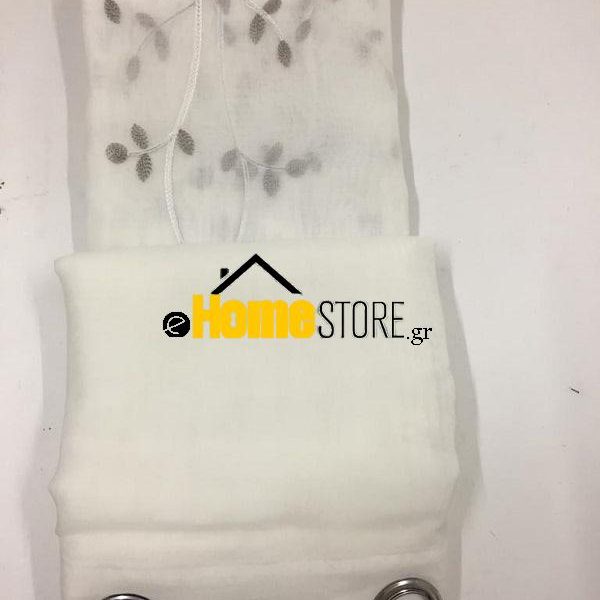 Έτοιμη κουρτίνα με κρίκους μέτριας σκίασης – Γάζα 270X280