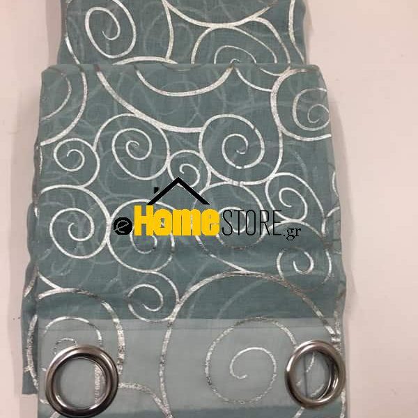 Έτοιμη κουρτίνα με κρίκους μέτριας σκίασης – Γάζα 270X280