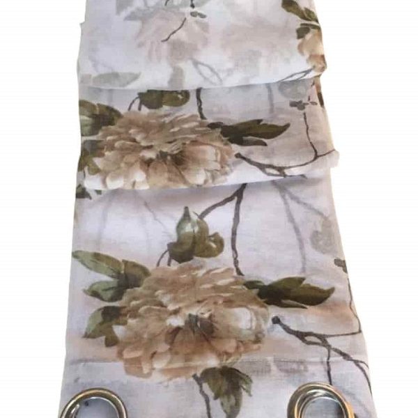 Έτοιμη κουρτίνα με κρίκους ημιδιαφανή 270×280 cm