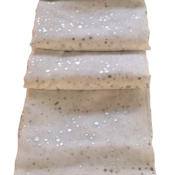 Έτοιμη κουρτίνα με κρίκους πον-πον ημιδιαφανή 270×280 cm