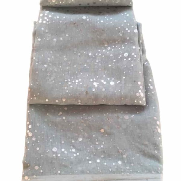 Έτοιμη κουρτίνα με κρίκους πον-πον ημιδιαφανή 270×280 cm