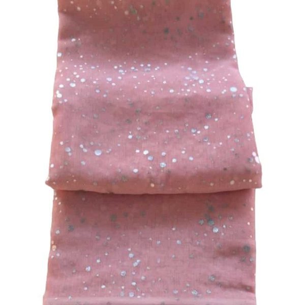 Έτοιμη κουρτίνα με κρίκους πον-πον ημιδιαφανή 270×280 cm