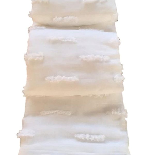 Έτοιμη κουρτίνα με κρίκους πον-πον ημιδιαφανή 270×280 cm