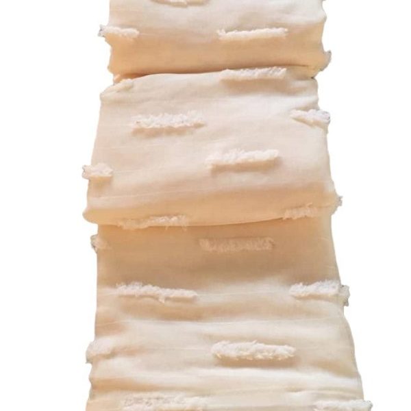 Έτοιμη κουρτίνα με κρίκους πον-πον ημιδιαφανή 270×280 cm