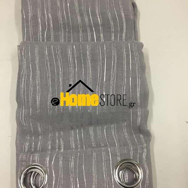 Έτοιμη κουρτίνα με κρίκους μέτριας σκίασης – Λινό 270X280