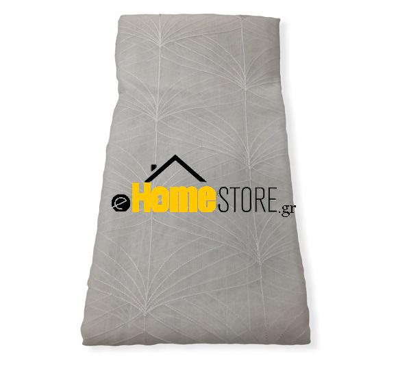 Έτοιμη κουρτίνα με τρέσα μέτριας σκίασης – Γάζα 270X280