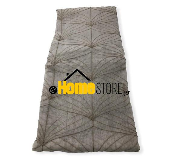 Έτοιμη κουρτίνα με τρέσα μέτριας σκίασης – Γάζα 270X280