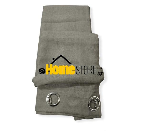 Έτοιμη κουρτίνα με κρίκους – Λινό 270X280