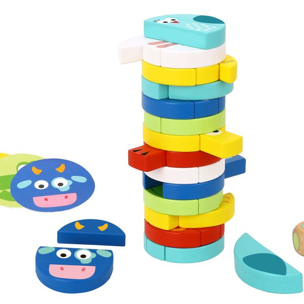 Tooky Toy Stacking game - animal - 61 pcs TH293